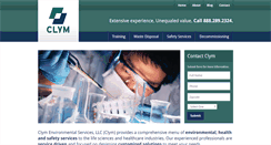 Desktop Screenshot of clymenvironmental.com